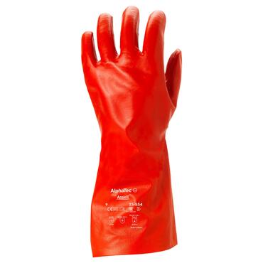 Handschoen PVA® 15554 chemische bescherming rood
